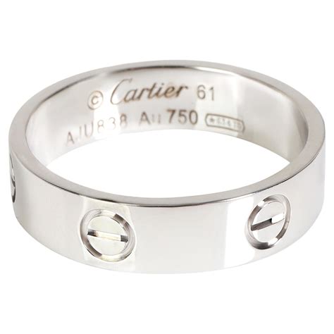 white gold cartier love ring|cartier love ring gold plated.